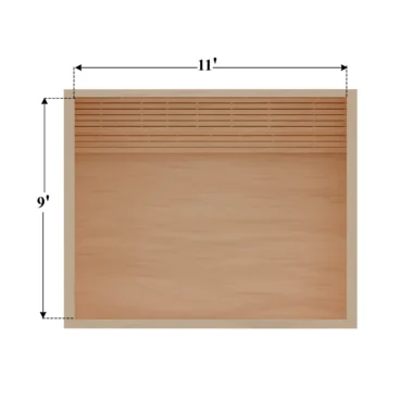 9 x 11 Rendering DIY sauna