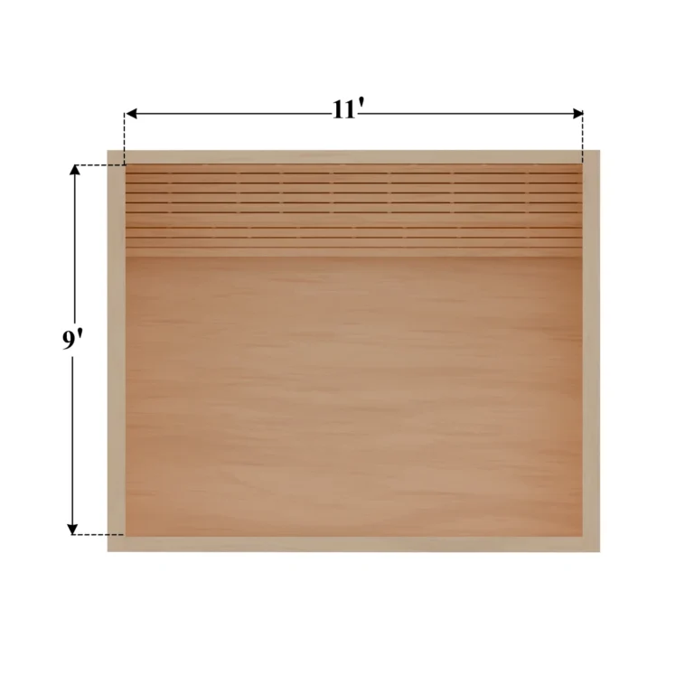 9 x 11 Rendering DIY sauna
