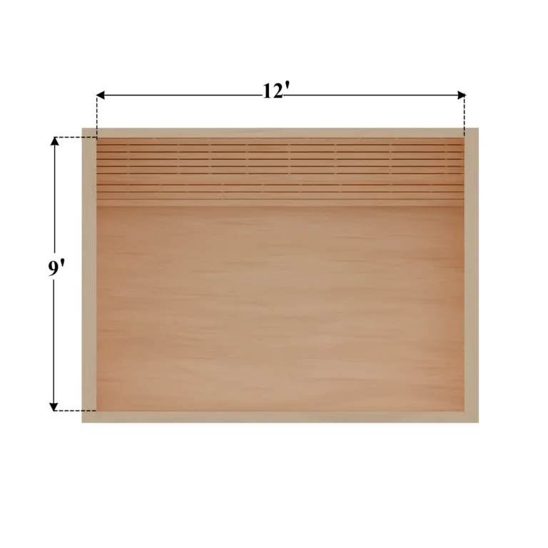 9 x 12 Rendering DIY sauna